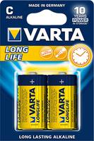 Varta Longlife 04114 - Batterie 2 x C Alkalisch (04114110412)-1