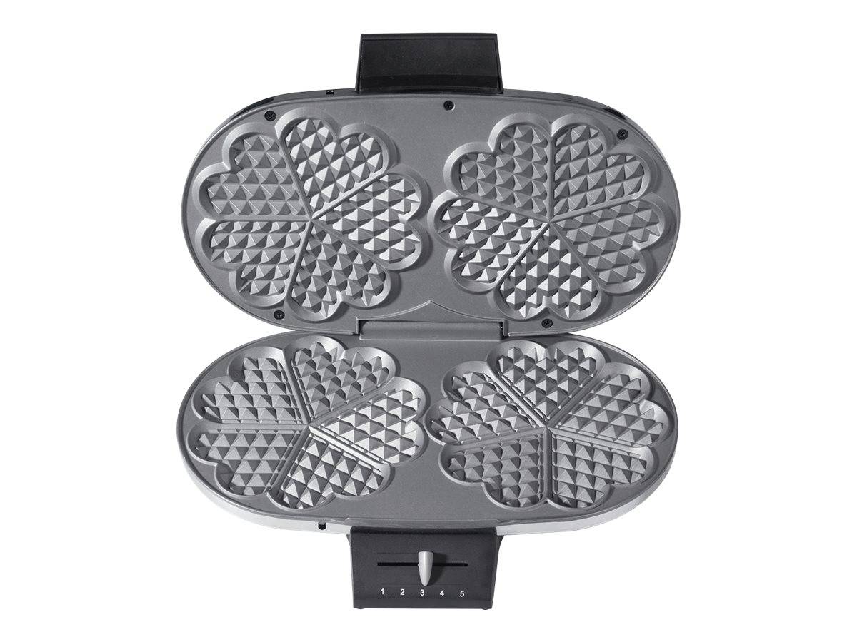 Macchina per waffle doppia Cloer 1329 per due waffle classici-0