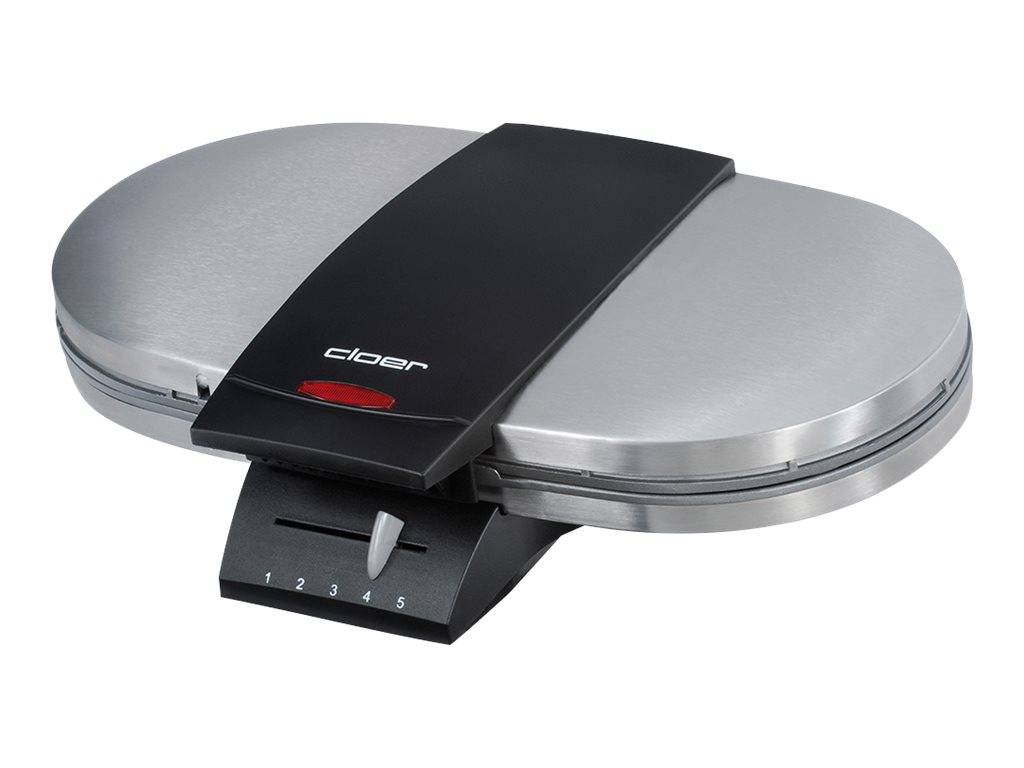 Macchina per waffle doppia Cloer 1329 per due waffle classici-5