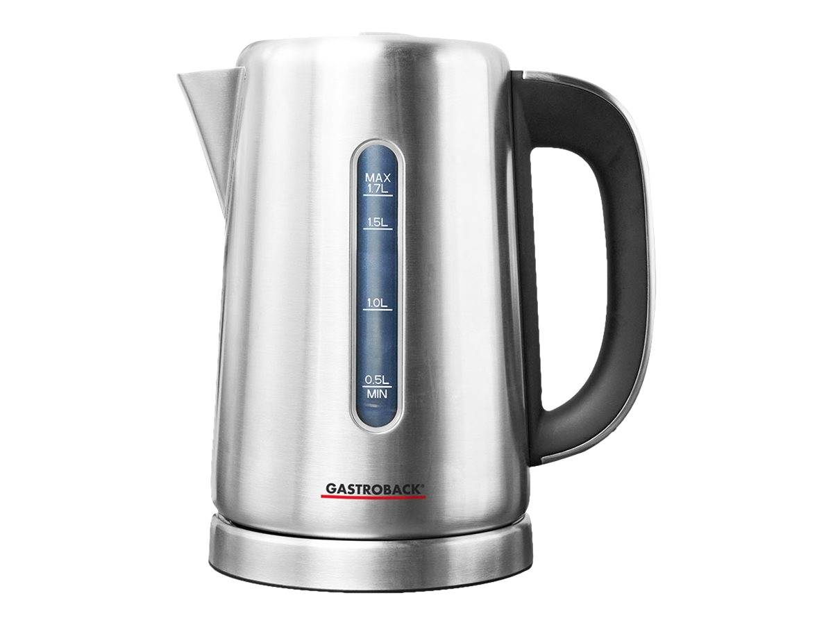 Gastroback Design Express bollitore elettrico 1,7 L 3000 W Nero, Acciaio inossidabile-0