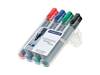 Staedtler 356 B WP4 evidenziatore 4 pz Nero, Blu, Verde, Rosso (Marker Lumocolor flipchart skr? 2-5mm)