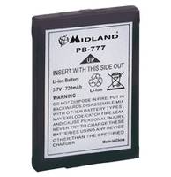 Midland Sostituisce la batteria originale (originale) PB-777 Batteria per ricetrasmittente 3.7 V 600 mAh-1