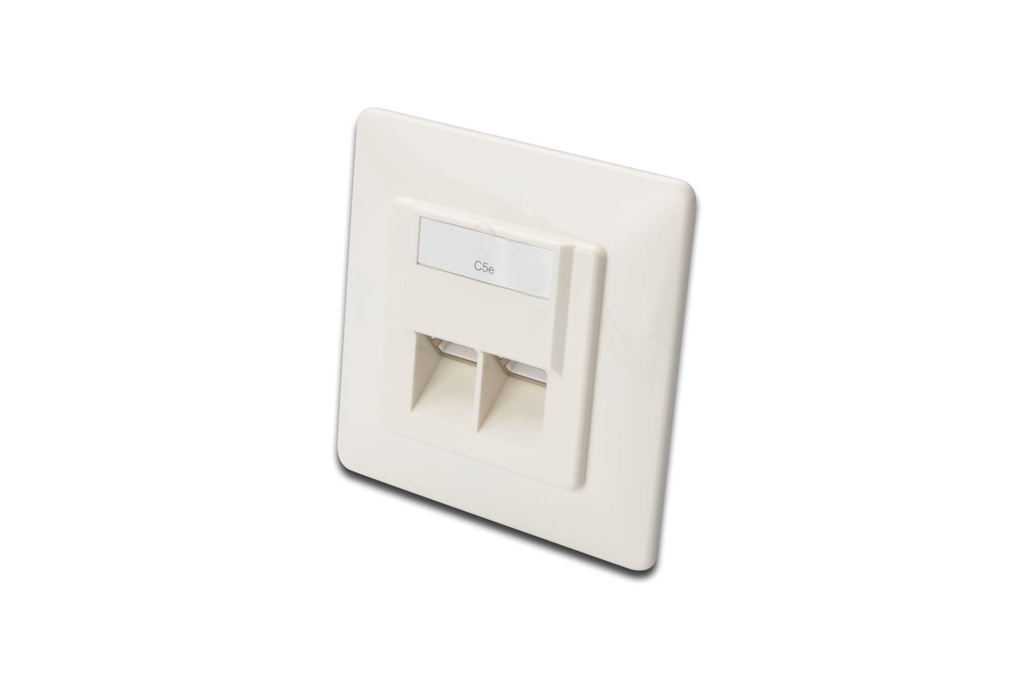 PRESA DOPPIA A INCASSO RJ 45 CATEGORIA 5E SCHERMATA STP CM 8 X 8 (DN-9001/B5-N)-8