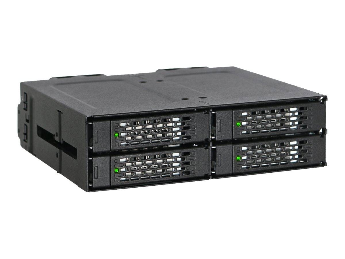 IcyDock Rack robusto in metallo rimovibiler 4 bays de SSD 2.5? U.2 NVMe in una postazione sterna di 5.25?-8