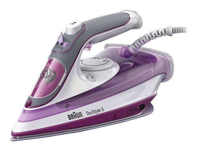 Braun Household Braun TexStyle 5 SI 5037 VI Dampfbügeleisen-Bügeleisen mit FreeGlide 3D Bügelsohle, Vertikaldampf, 2700-0