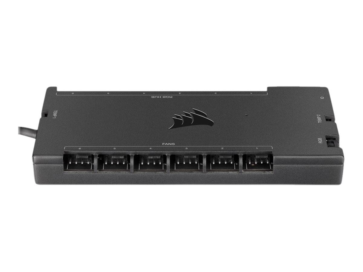Corsair iCUE Commander Core XT controller della velocità della ventola 6 canali Nero-0