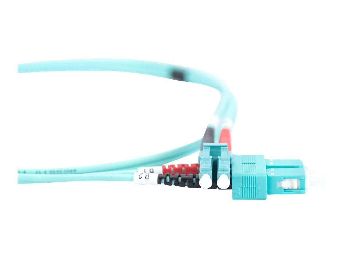 Digitus DK-2532-05/3 Fibra ottica Fibra ottica Cavo 5.00 m Turchese [1x Spina LC - 1x Spina SC] 50/125 µ Multimode OM3-8