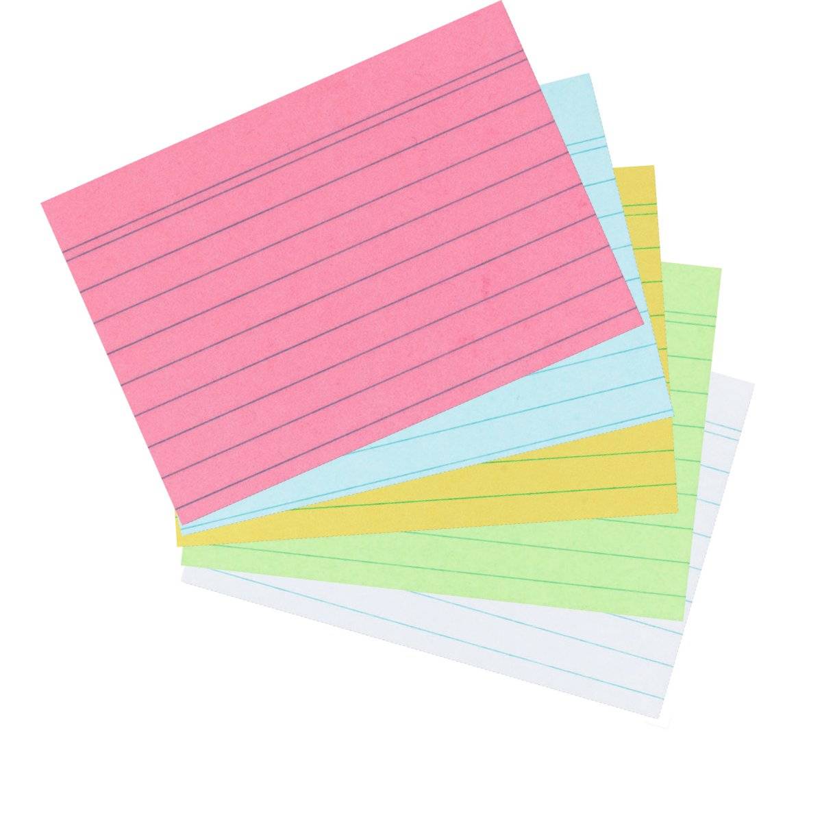herlitz Karteikarten, DIN A5, liniert, grün aus Papier, 170 g-qm, holzfrei, Linienfarbe: blau, doppelte (1150556)-5