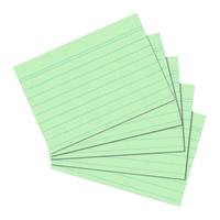 herlitz Karteikarten, DIN A5, liniert, grün aus Papier, 170 g-qm, holzfrei, Linienfarbe: blau, doppelte (1150556)-7
