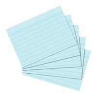 herlitz Karteikarten, DIN A6, liniert, blau aus Papier, 170 g-qm, holzfrei, Linienfarbe: blau, doppelte (10836203)-3
