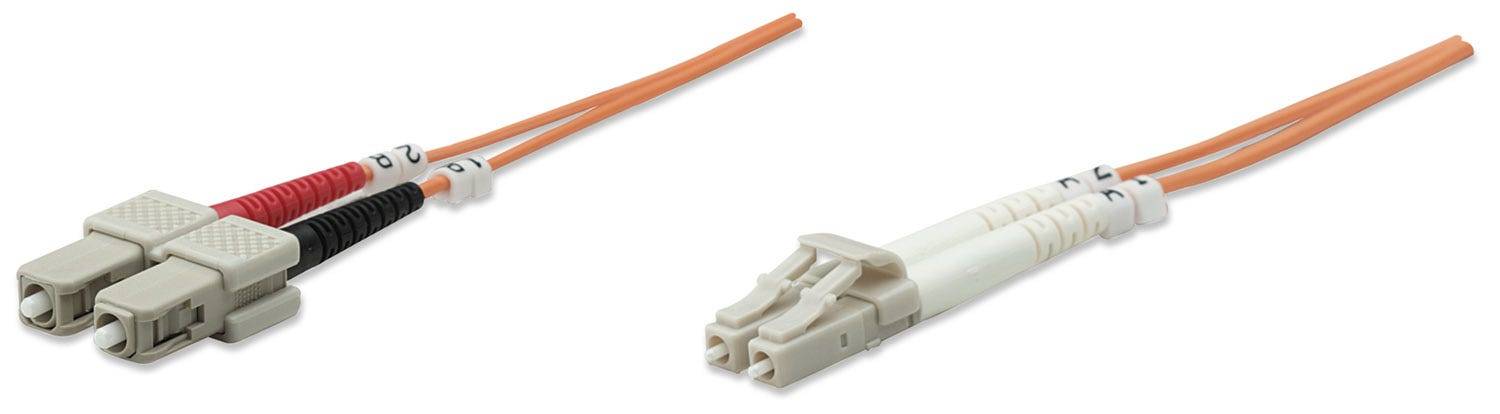 Intellinet 471251 Fibra ottica Fibra ottica Cavo 1.00 m Arancione [1x Spina LC - 1x Spina SC] 62,5/125 µ Multimode OM1-8