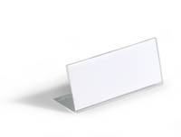 DURABLE Tischnamensschild L-Aufsteller 61x150 mm Acryl 1 Pg. à 10 Stück 805419-2