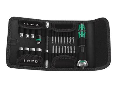 Wera Kraftform Kompakt Zyklop Speed - Knarrenschraubendreher mit Bit-Satz - 26 Stücke - in bag (05051045001)