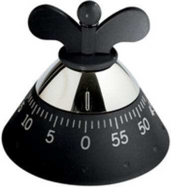 Alessi A09 B Küchen-Timer Schwarz (A09 B)
