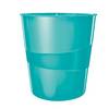 Cestino Gettacarte Wow Leitz - 15 Litri - 52781051 (Azzurro Acquamarina Metallizzato)