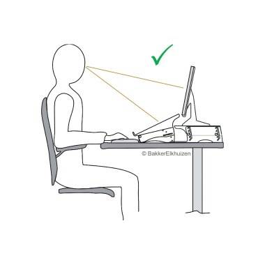 Immagine simbolo per BakkerElkhuizen Bakker Elkhuizen Ergo-Q 330 - Notebook-Ständer Supporto per notebook Regolabile in altezza