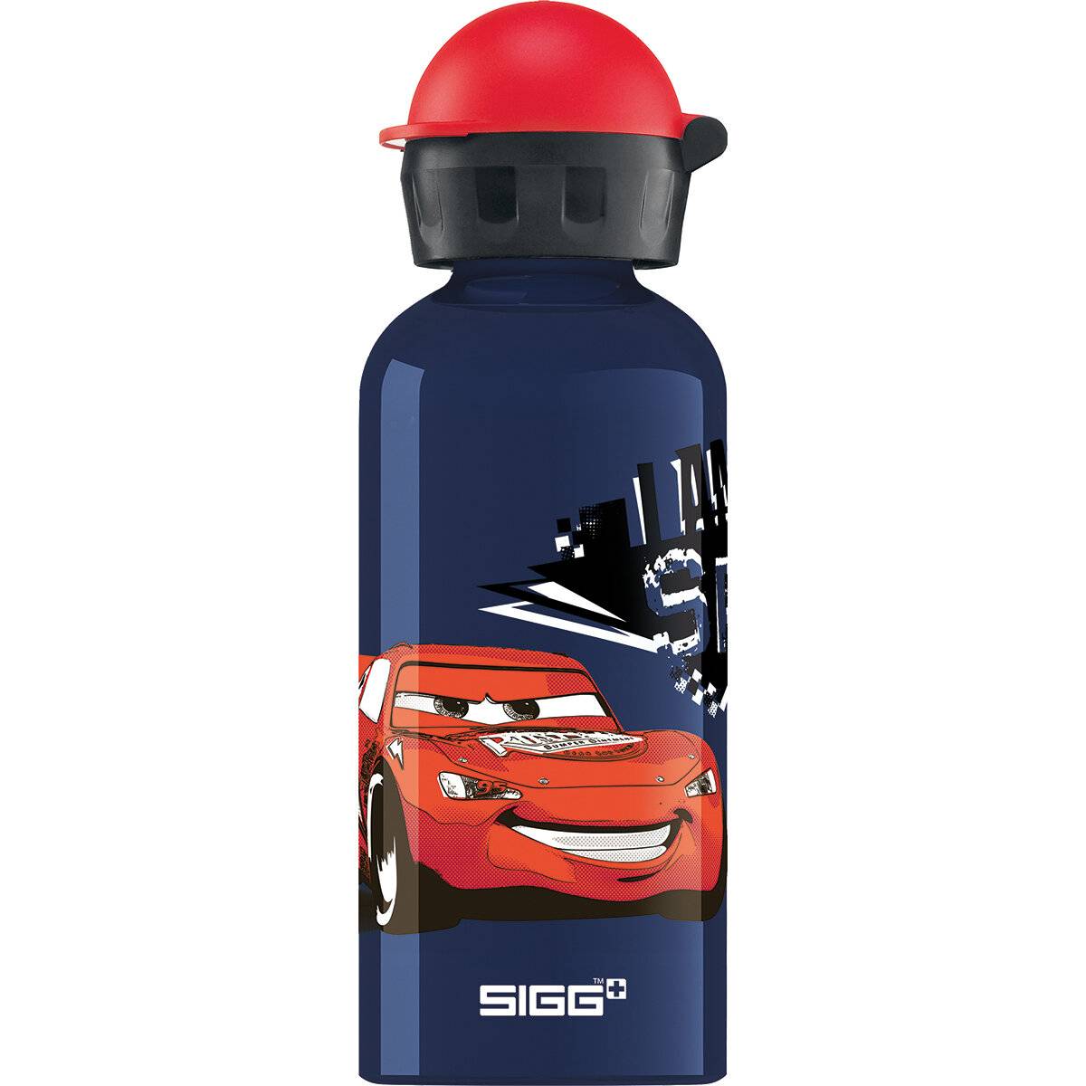 SIGG Cars Speed Kinder Trinkflasche (0.4 L), schadstofffreie Kinderflasche mit auslaufsicherem