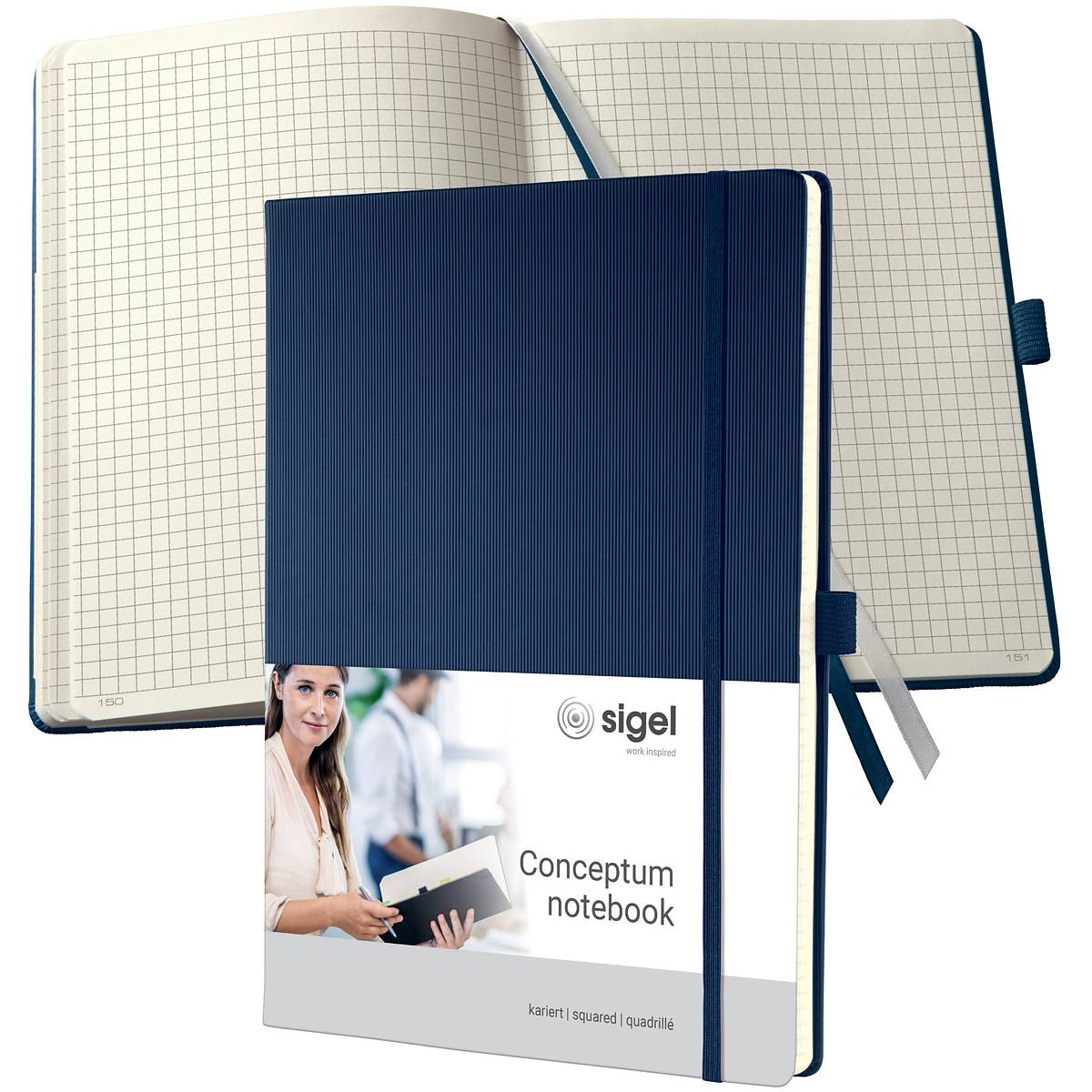 Sigel CONCEPTUM A4 194Blätter Blau Notizbuch (CO646)-0