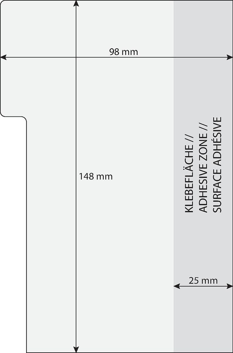 Sigel Haftmarker Tab Marker Notes HN206 98x148mm 3fach sort. 42Bl. (HN206)-3