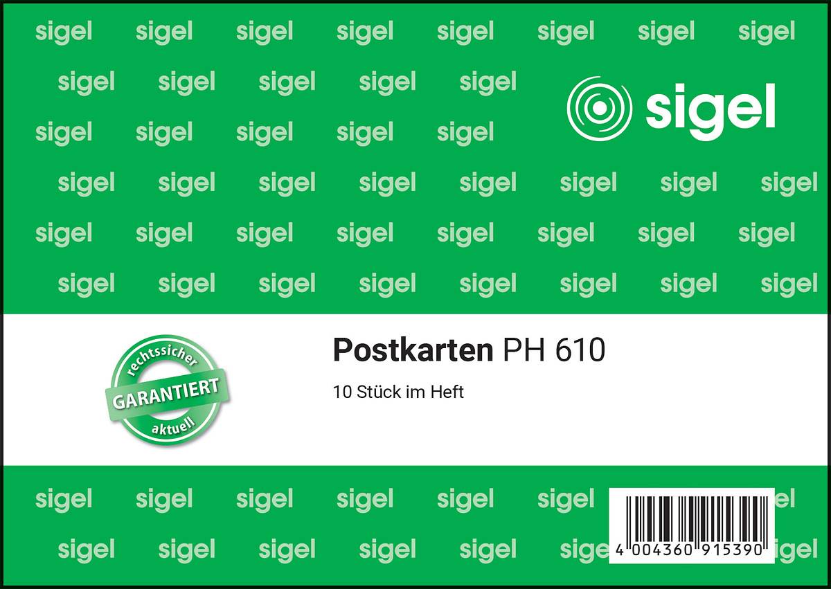 Sigel Postcard Form Book Din A6 quer PH610 - 1 x 10 foglio-1