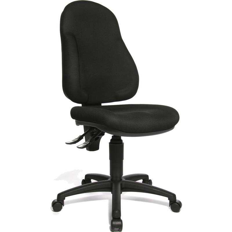 TopsTar Bürodrehstuhl Wellpoint 10 ohne Armlehnen schwarz (8050 BC0)