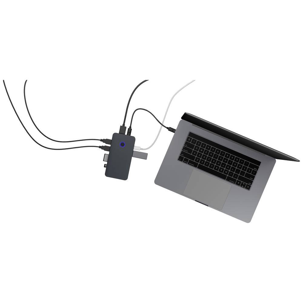ICY BOX IB-DK2108M-C Notebook-Dockingstation & Portreplikator Verkabelt USB 3.2 Gen 1 (3.1 Gen 1) Type-C Anthrazit (IB-D-3