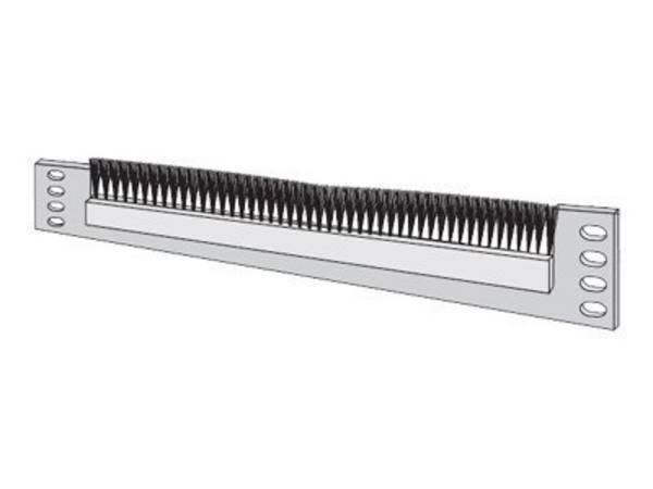 apraNET - Kabelführungsplatte für Schaltschrank - Hellgrau, RAL 7035 - 1U - 48.3 cm (19")