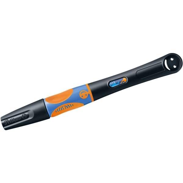 Pelikan griffix® Füller für Linkshänder - Neon Black - Schwarz - Kartuschenfüllsystem - Blau - Kunststoff - Edelstahl --1