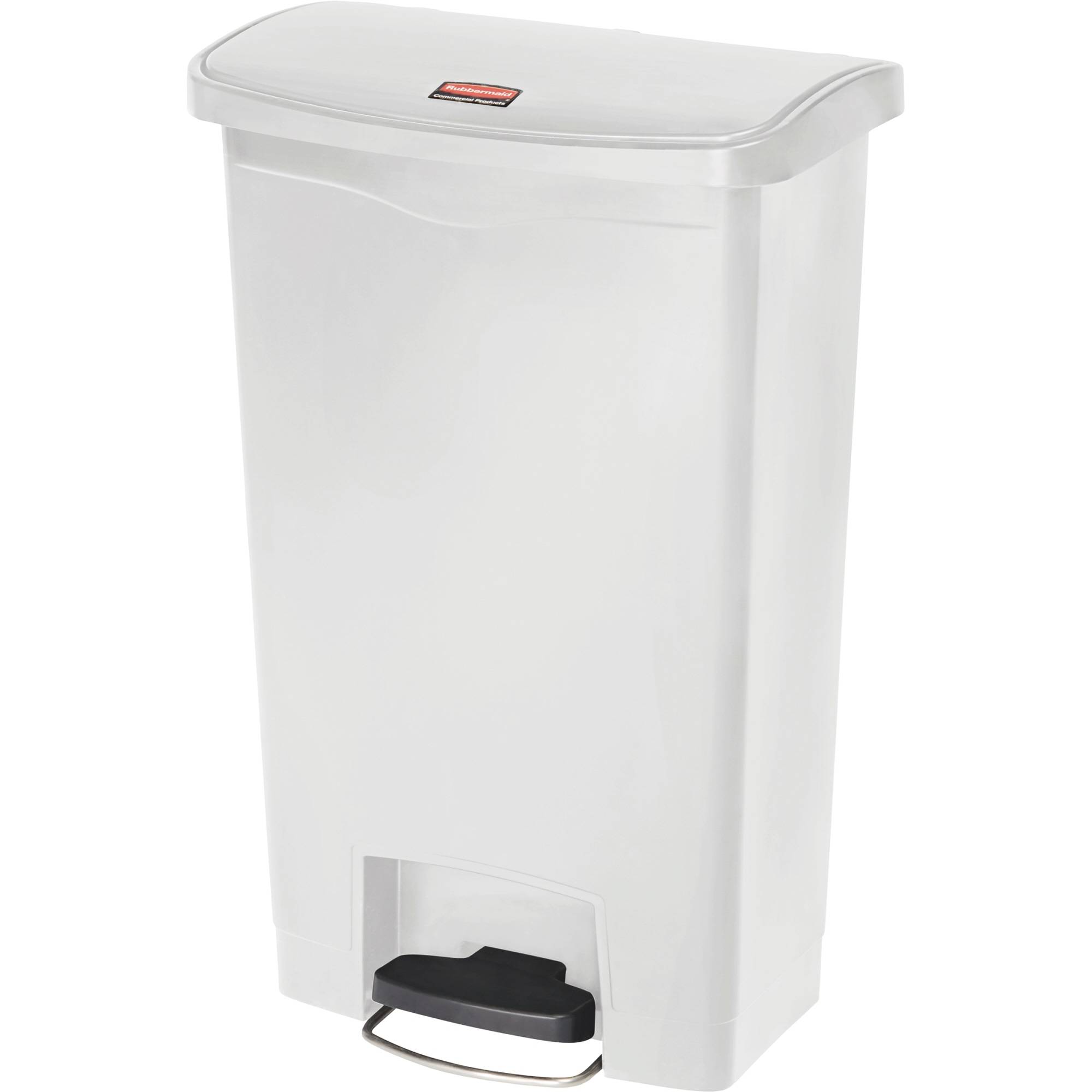 Contenitore in resina Rubbermaid Slim Jim® Step-On bianco 50 L 1883557-1