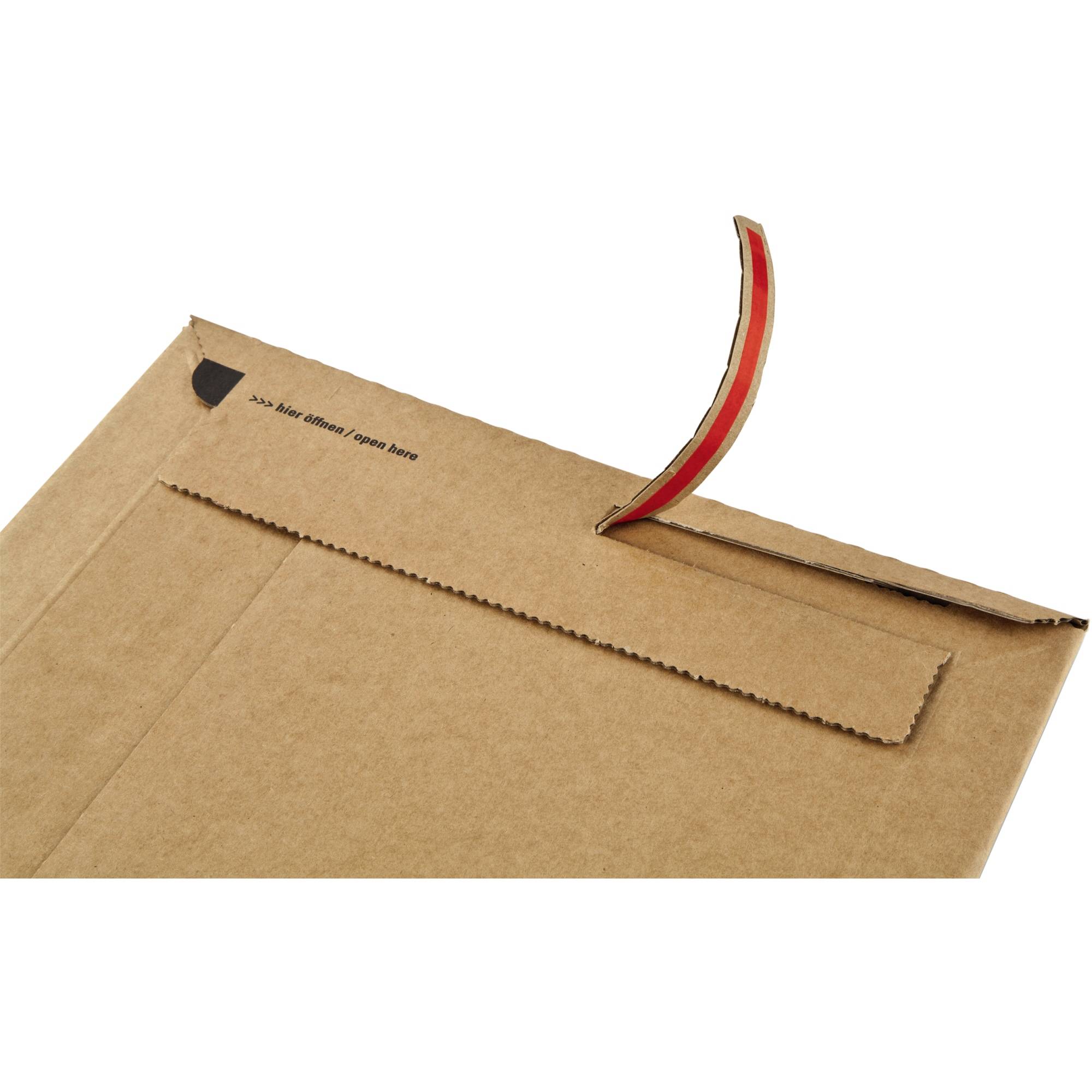 ColomPac Versandtasche, aus brauner Wellpappe, DIN A5 Innenmaße: (B)185 x (T)270 x (H)-50 mm - 20 Stück (CP 010.02)-3