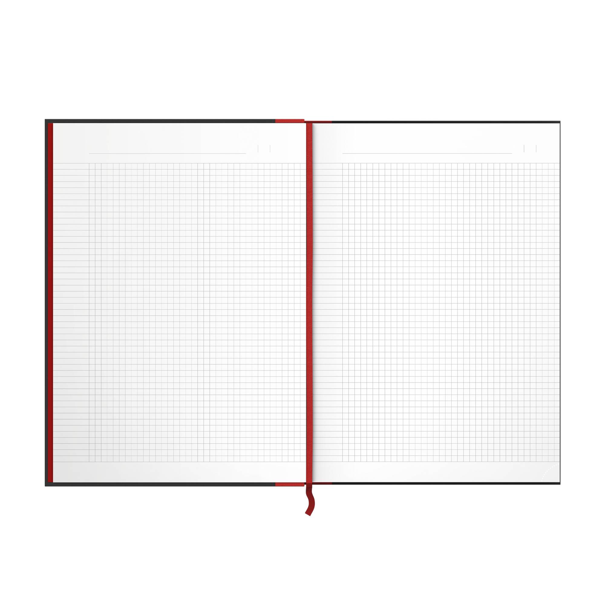 Quaderno OXFORD Oxford Office Book A4 nero/rosso DIN A4 quadrettato nero-2
