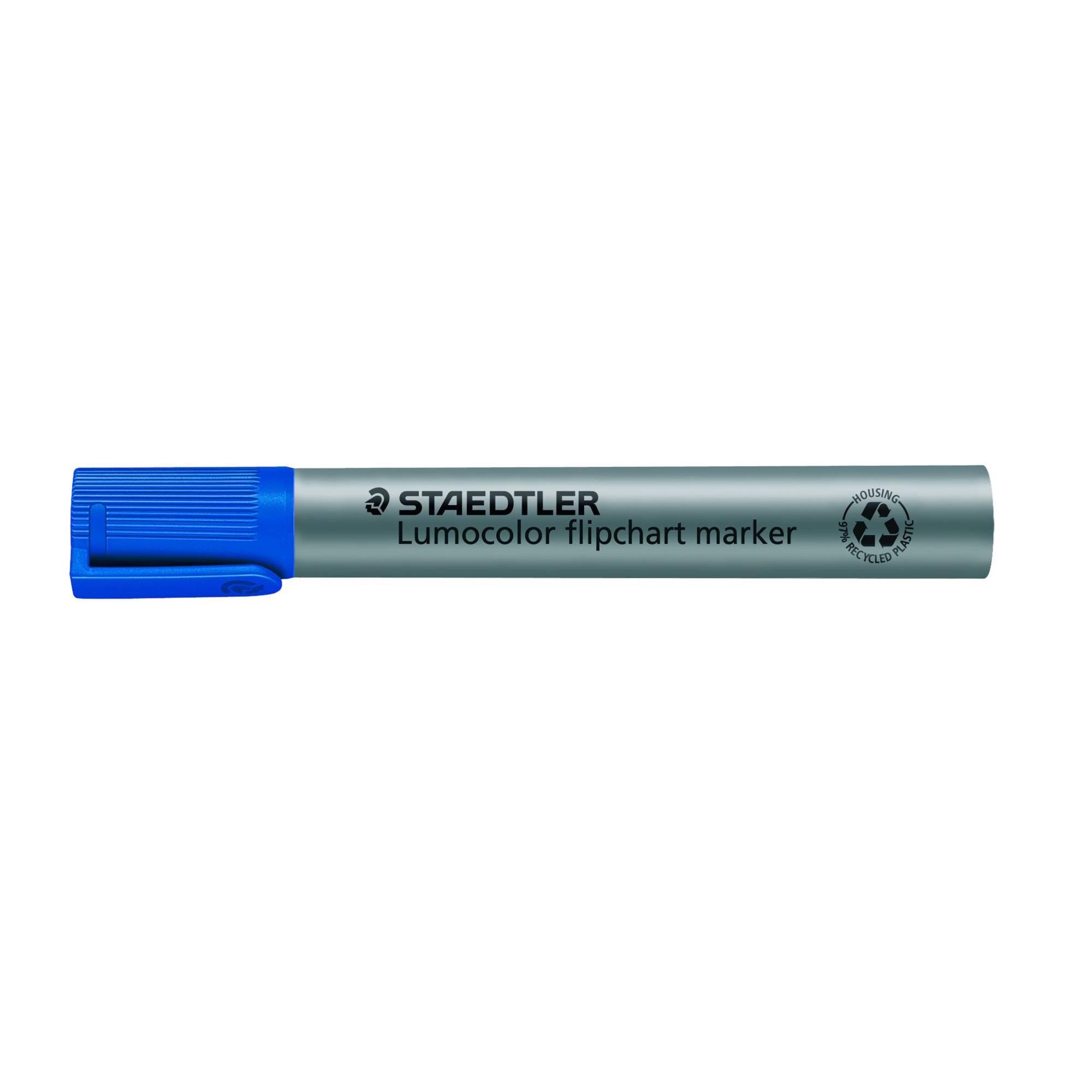 Marcatore a Secco Lumocolor Flipchart 356 - Punta Tonda - 2 mm - 356-3 (Blu)-1