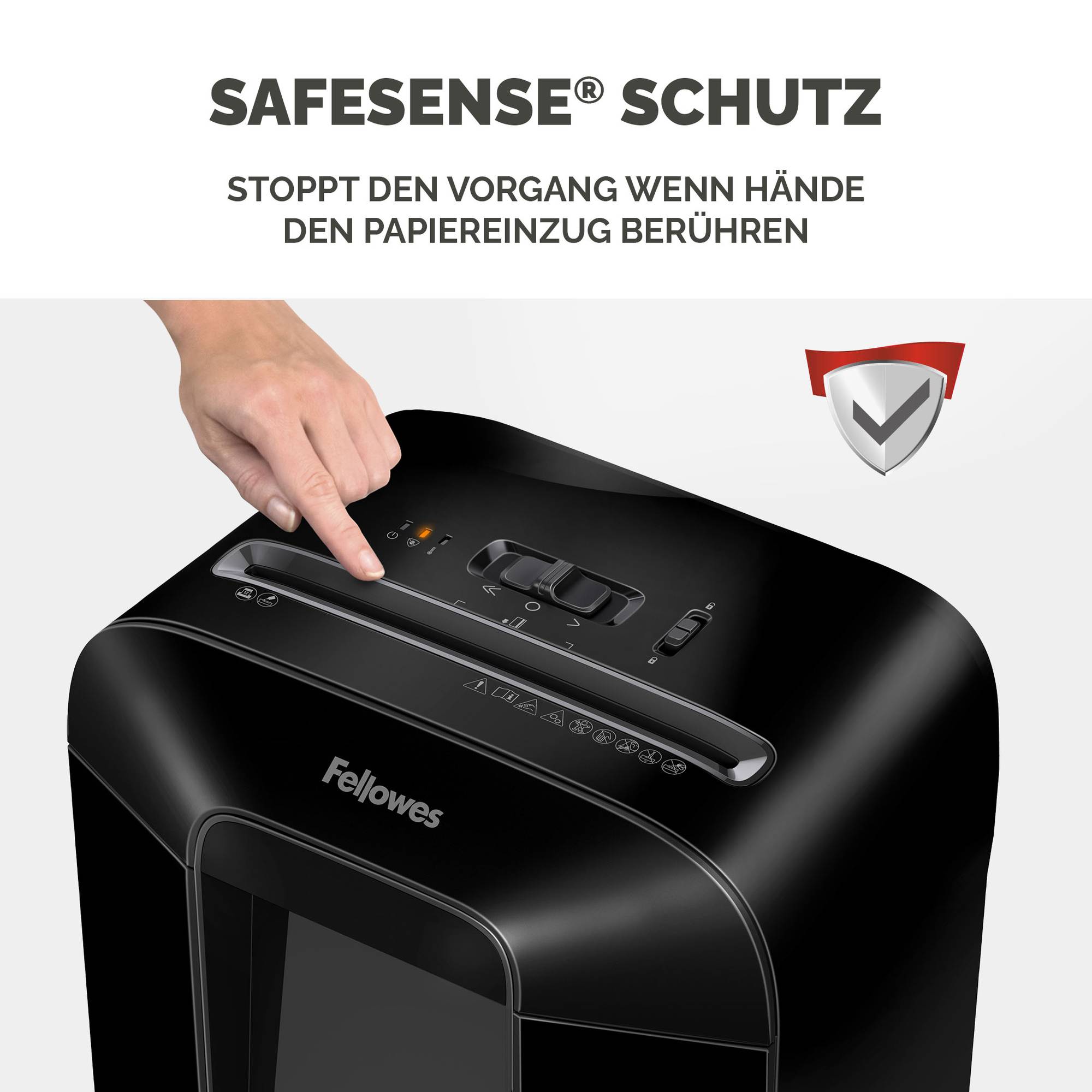 Fellowes lx85 distruggidocumenti a frammento cestino 19lt capacita` 12 fogli nero-3