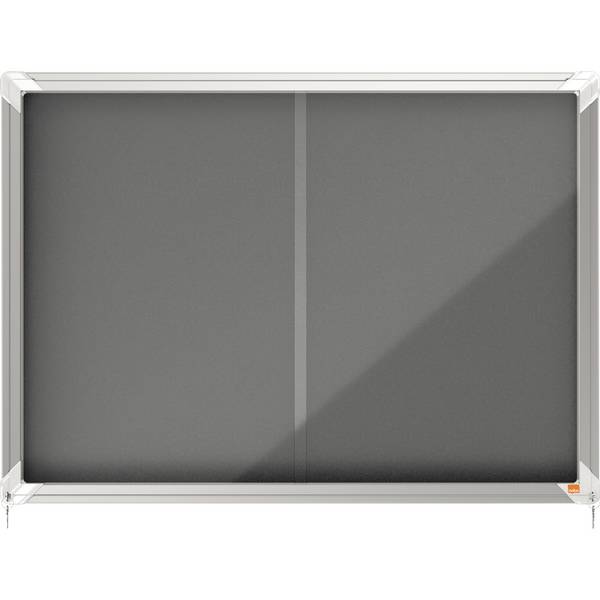 Nobo 1915336 bacheca per appunti Interno Grigio Alluminio (Nobo 1915336 8 x A4 Premium+ lockable Notice Board with Grey