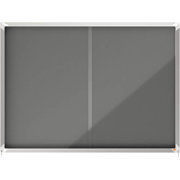 Nobo 1915338 bacheca per appunti Interno Grigio Alluminio (Nobo 1915338 18 x A4 Premium+ lockable Notice Board with Grey