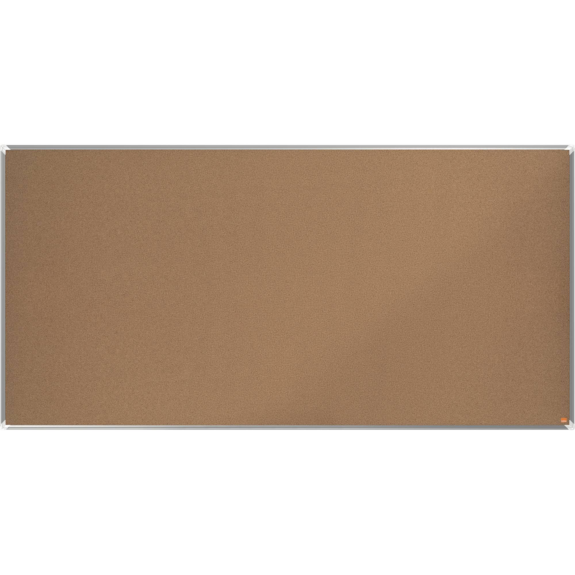 Nobo Premium Plus bacheca per appunti Interno Marrone Alluminio (Nobo 1915185 Premium Plus Cork Notice Board 2000x1000mm-0