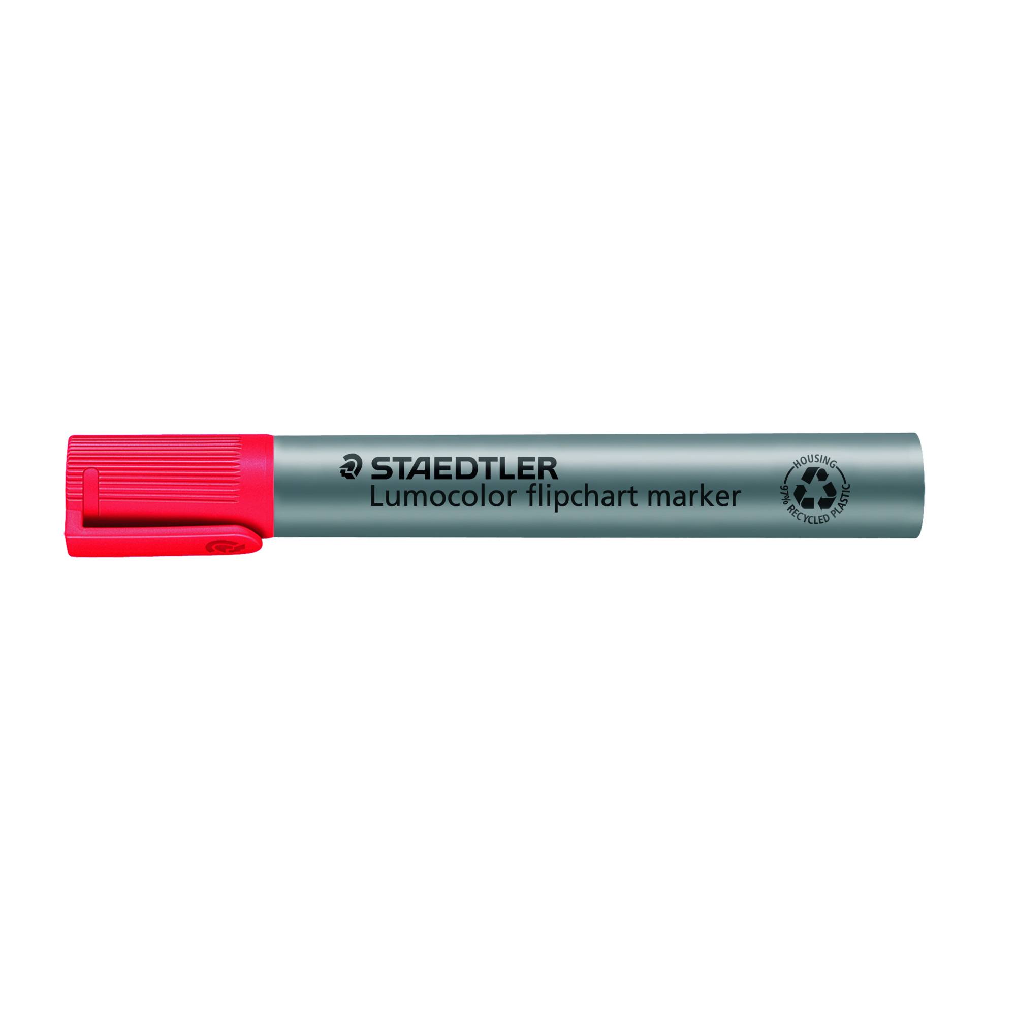 Marcatore a Secco Lumocolor Flipchart 356 - Punta Tonda - 2 mm - 356-2 (Rosso)-1