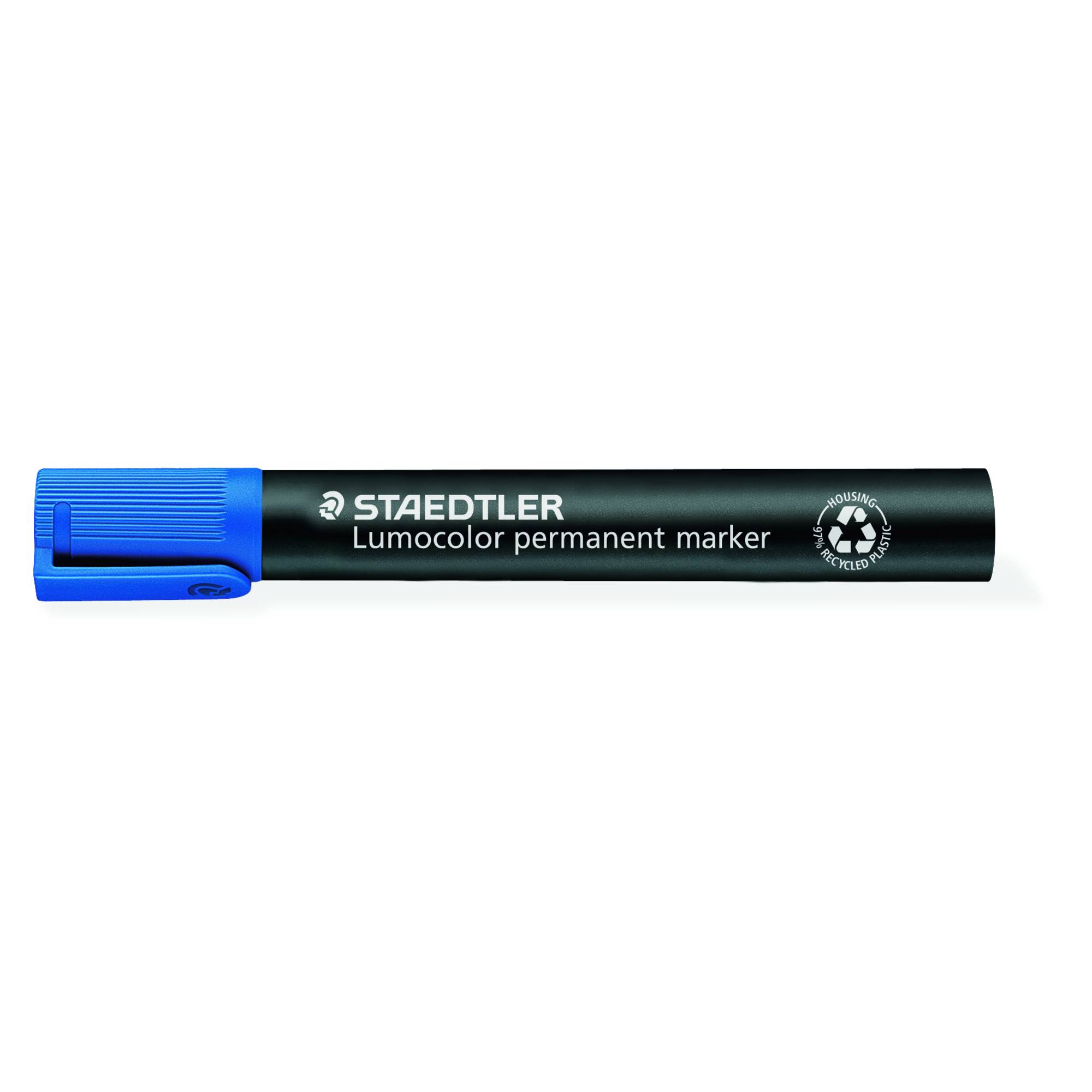 STAEDTLER Lumocolor Permanent-Marker 352, blau Strichstärke: ca. 2,0 mm, Rundspitze, wasserfest (352-3)-1