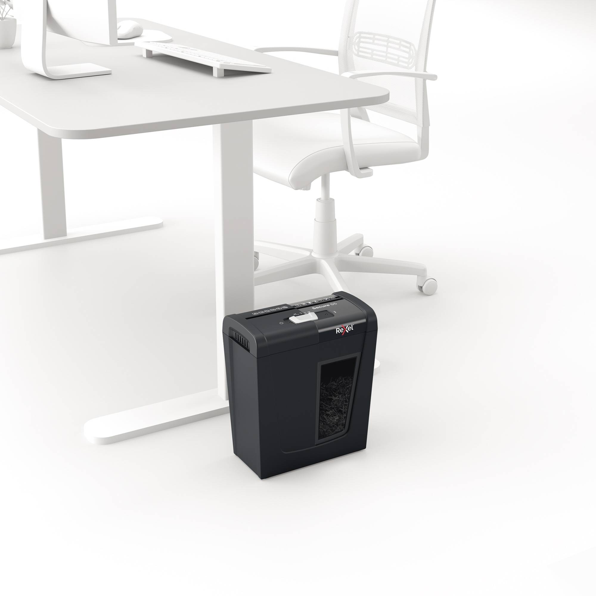 Rexel Secure S5 distruggi documenti Taglio a striscia 70 dB Nero-1