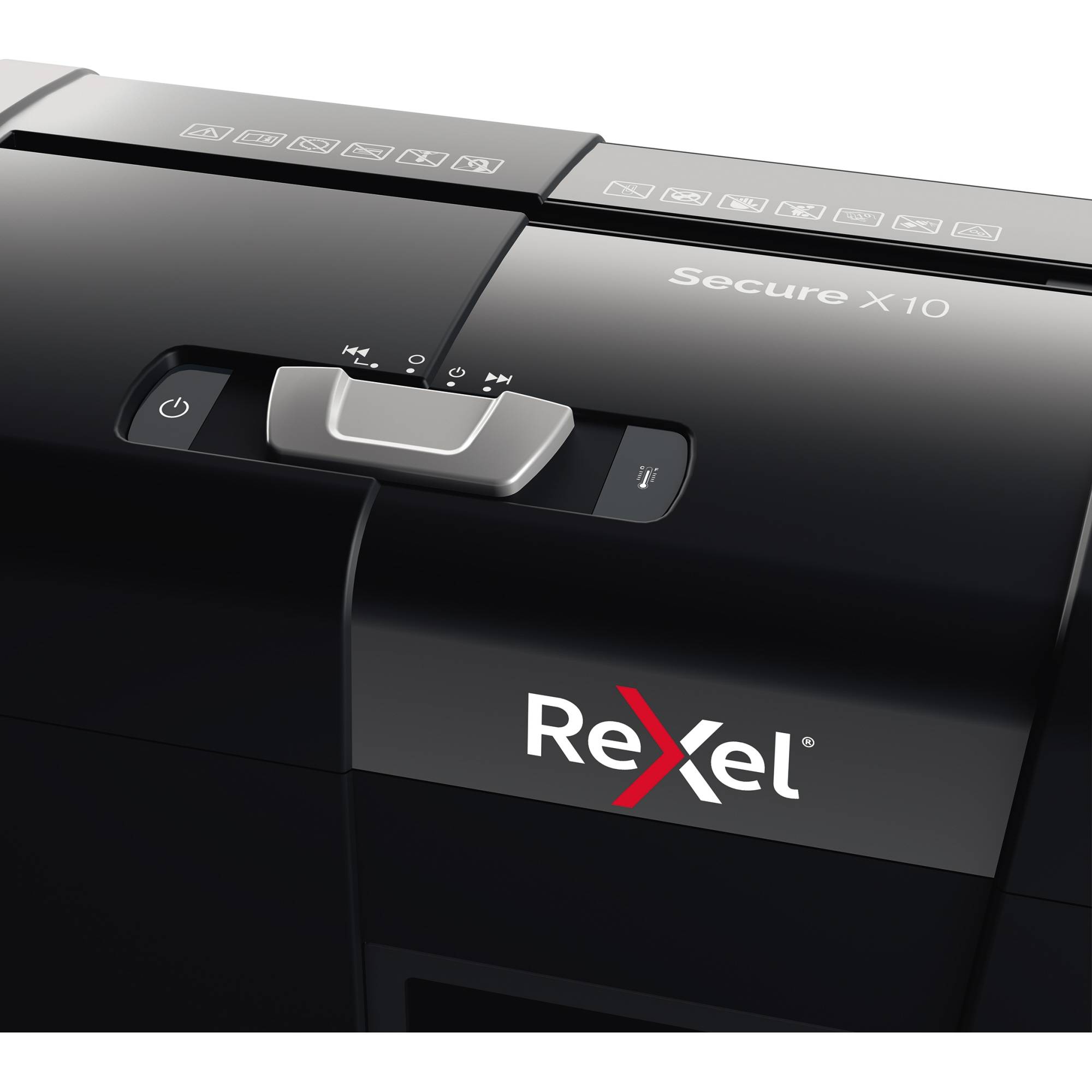 Rexel secure x10 distruggidocumenti a frammento cestino 18 lt capacita` 10 fogli nero-3