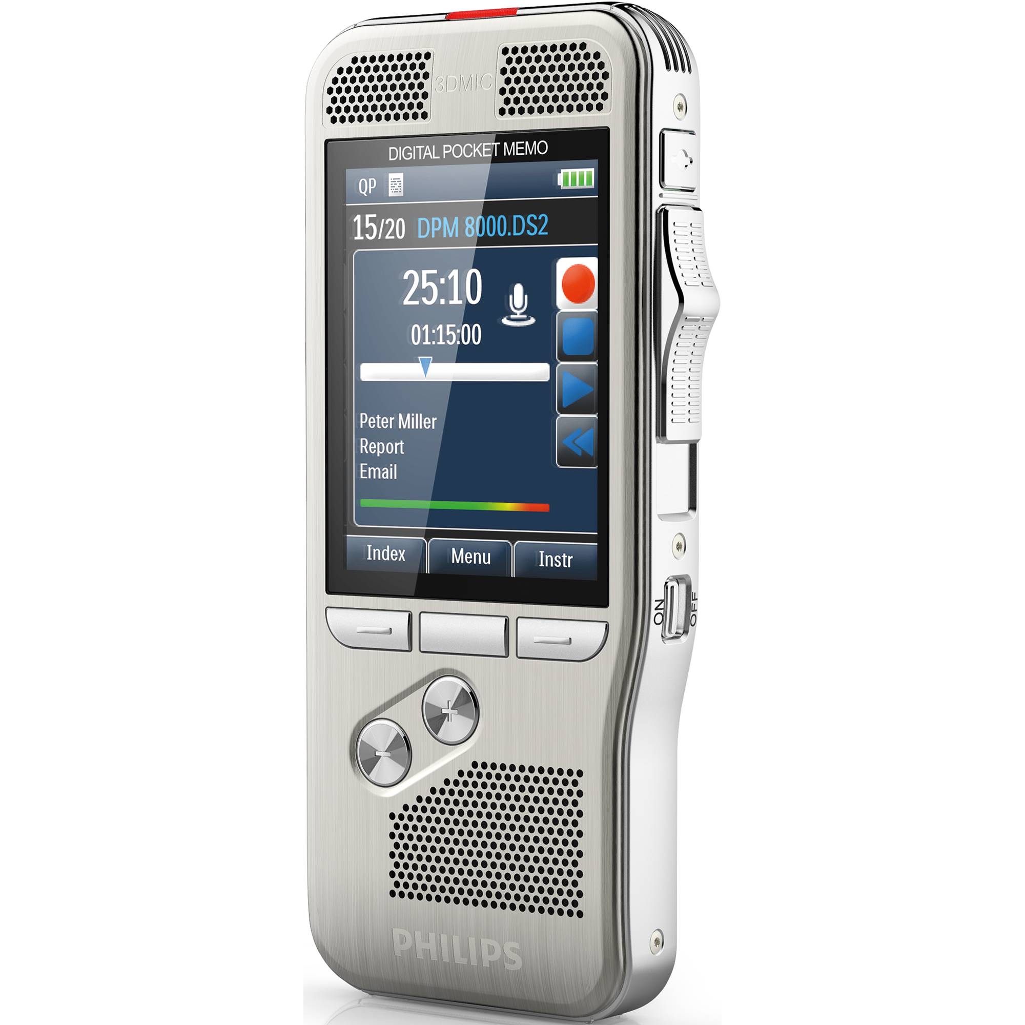 Philips DPM 8300 dittafono Memoria interna Argento-0
