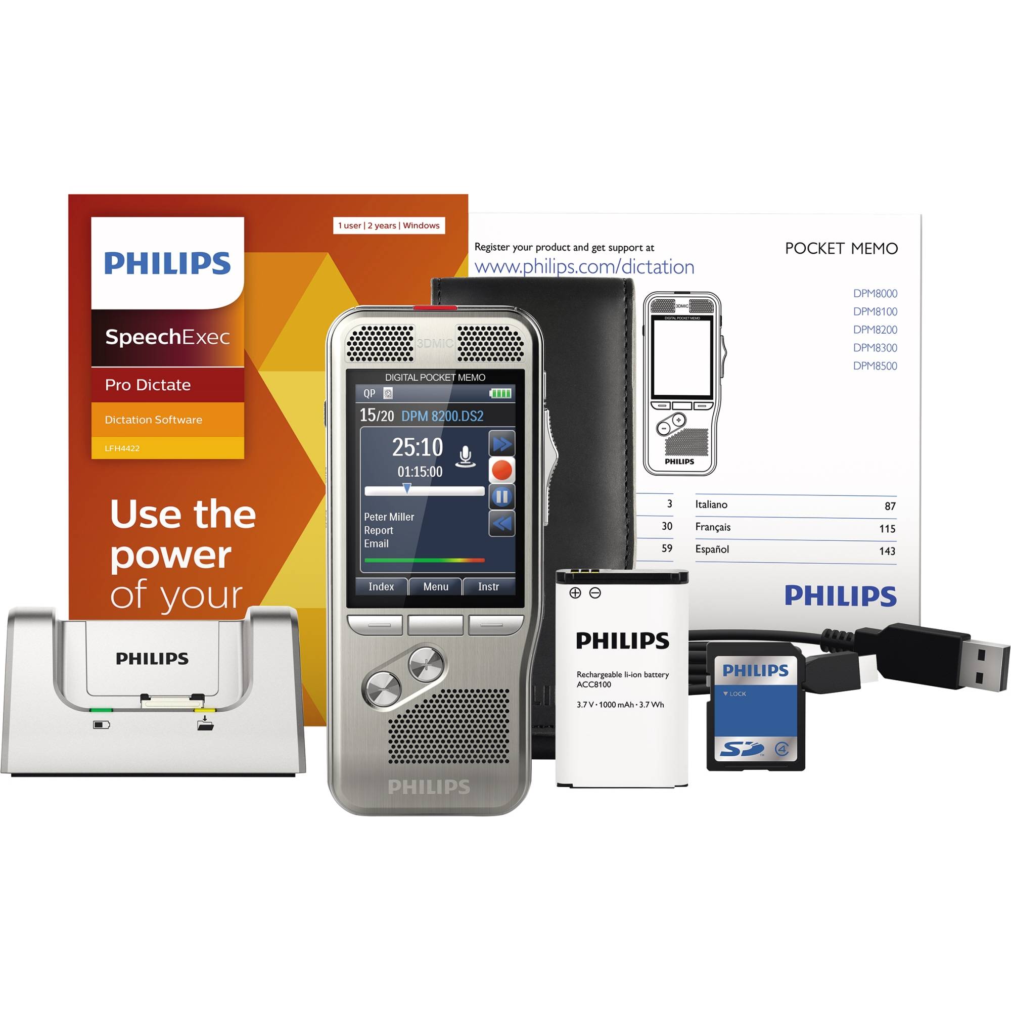 Philips DPM8200 Flash card Argento-0