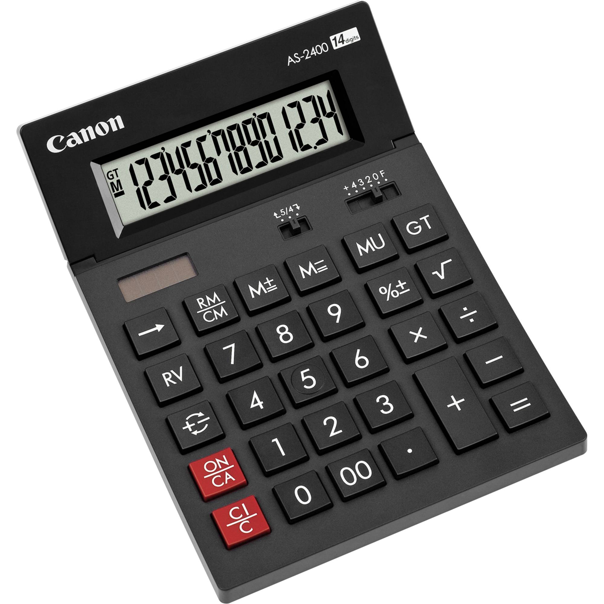 Canon AS-2400 calcolatrice Desktop Calcolatrice con display Nero-0