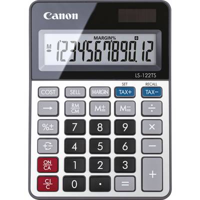 Canon LS-122TS calcolatrice Desktop Calcolatrice con display Grigio-0