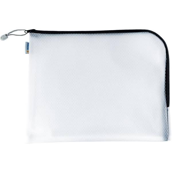 HERMA Reißverschlusstasche "Mesh Bags", DIN A4, schwarz Format: 360 x 280 mm, 3/4 umlaufender Reißverschluss über - 1 St-0
