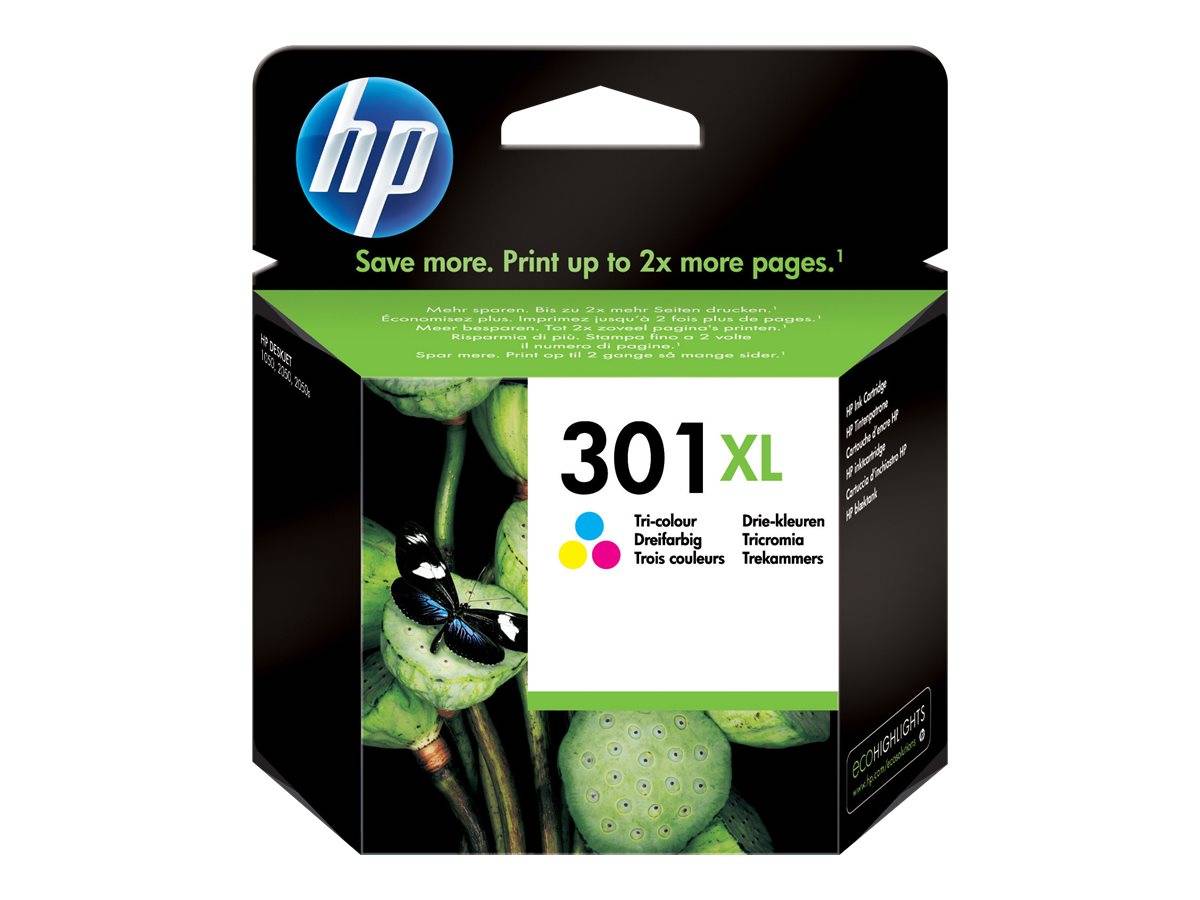 HP 301XL - 6 ml - Hohe Ergiebigkeit - Farbe (Cyan, Magenta, Gelb)-0