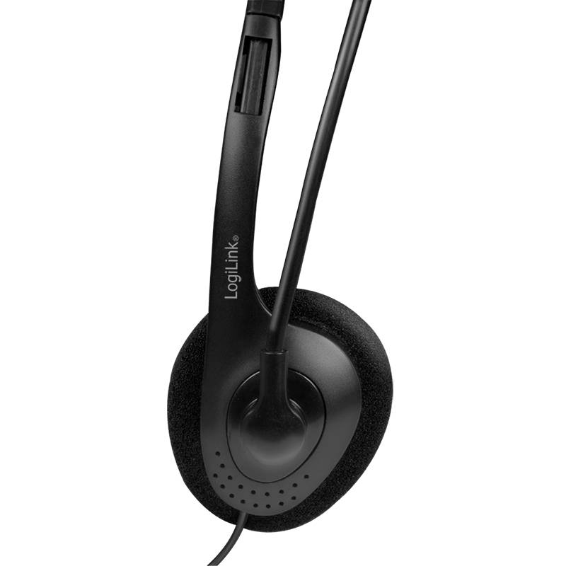 LogiLink Stereo-Headset - 1x 3,5-mm-Klinkenstecker - Bügelmikrofon - Eco-Box (HS0055)-3