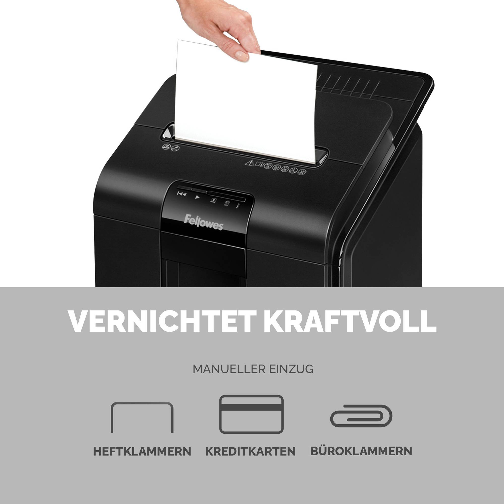 Fellowes automax 100m distruggidocumenti taglio particelle 22cm-3