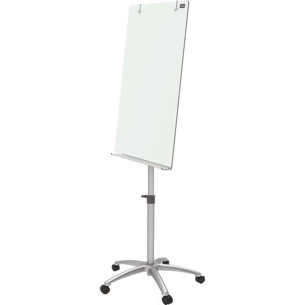 Nobo Portablocco magnetico portatile in vetro Diamond (Nobo 1903949 Diamond Glass Mobile Magnetic Flipchart Easel)