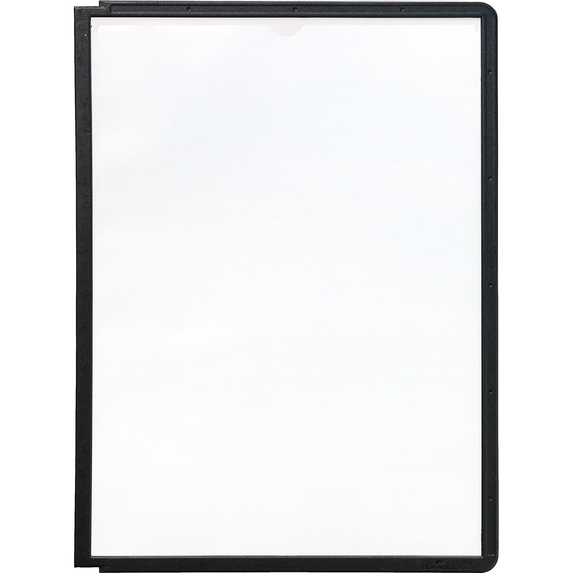 DURABLE - 5606-01 Pannelli espositivi SHERPA® PANEL A4, nero-0